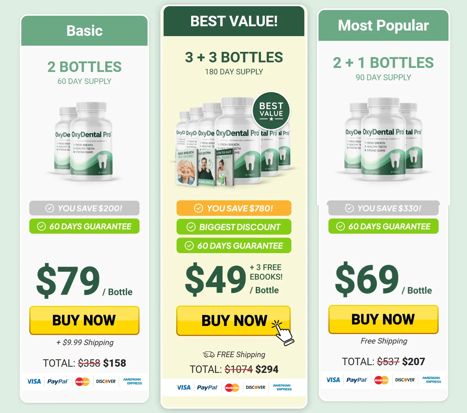 OxyDental Pro-pricing